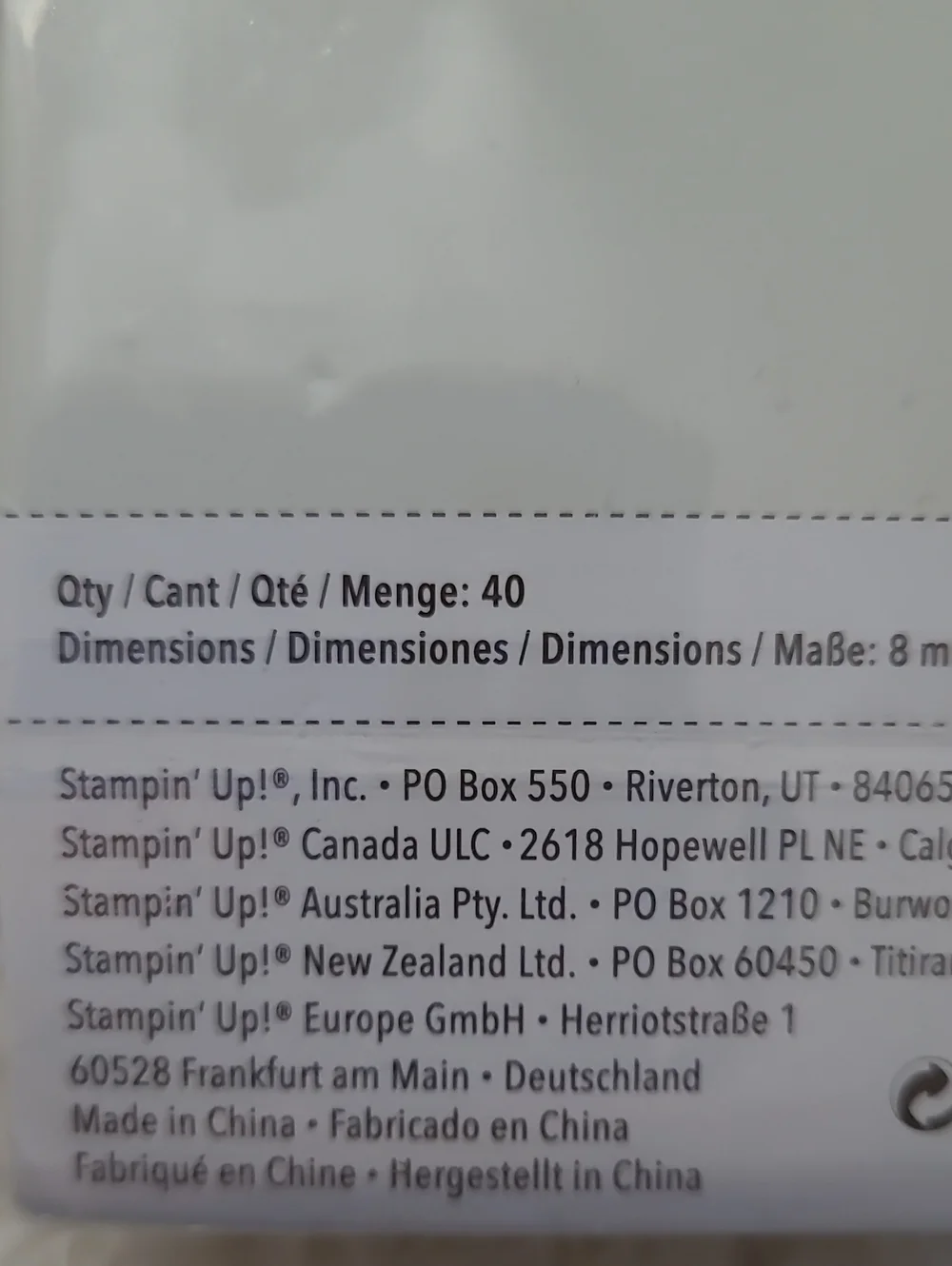 NEW Stampin'Up! Jewels Basic Rhinestone Large 2 Pks @40=80 Pcs Embellishment 8mm